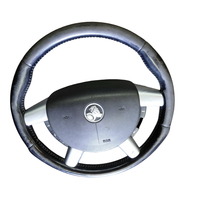 CREW001 - VY / VZ SS Holden Commodore - Steering Wheel w/ Switches GENUINE - BLACK/CHROME