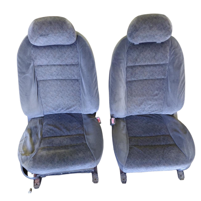 A196 - VX HOLDEN CALAIS - Cloth Front Seats w/ Seatbelt Stalks (PAIR)