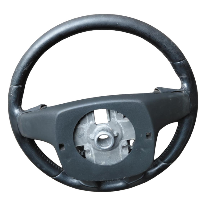 A279 - VE SV6 Holden Commodore SERIES I - Leather Steering Wheel w/ Switches (BLACK & SILVER) - TRIM #51i