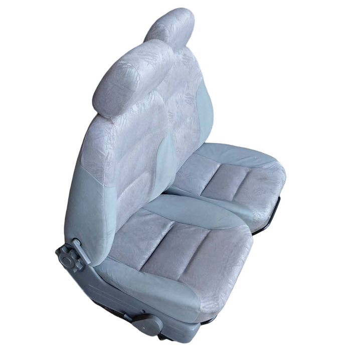 A257 - VS Holden Commodore SEDAN - Front Cloth Seat's (PAIR) w/ Seat Rails & Adjuster Knobs - TRIM #15i