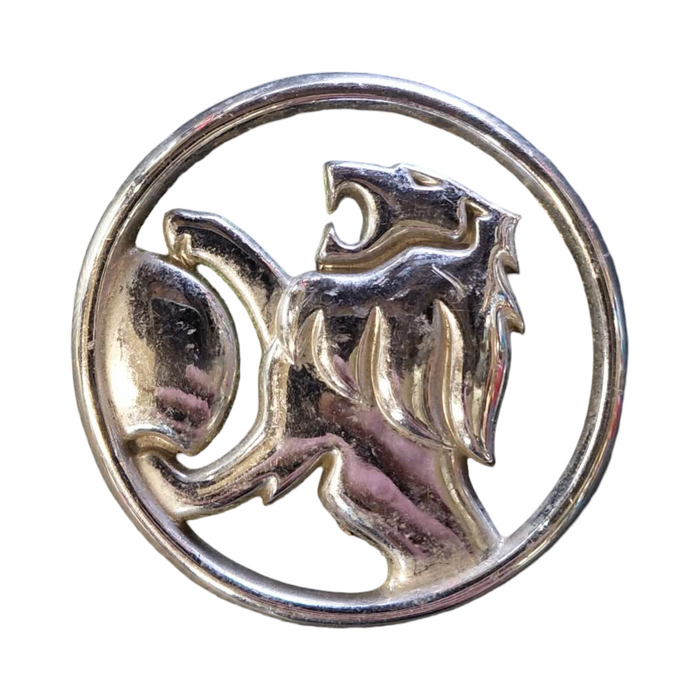 PIC002 - VR/VS Holden Commodore - "LION" Bonnet Badge Genuine - CHROME 65mm