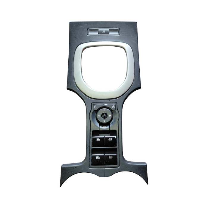 A279 - VE SV6 Holden Commodore SERIES I - Centre Console Trim with  Window & Traction Control Switch AUTO - BLACK / SILVER