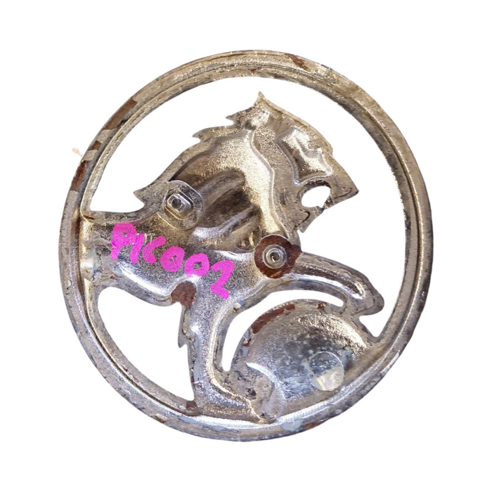 PIC002 - VT/VX Holden Commodore - "LION" Bootlid Badge Genuine - CHROME 70mm