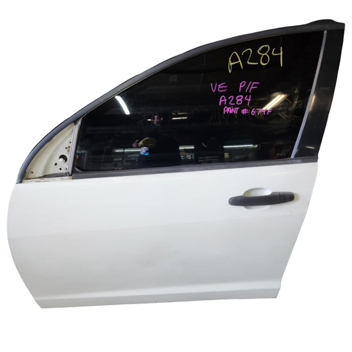 A284 - VE Holden Commodore Ute - Door - PASSENGER'S FRONT - HERON WHITE #679F