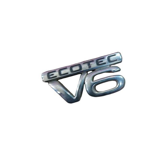 EX001 - VR Holden Commodore Wagon - "V6" ECOTEC Chrome Guard Badge - GENUINE
