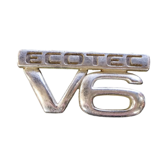 PIC002 - VS, VT, VX, VU Holden Commodore - "V6 ECOTEC" Front Guard Badge CHROME