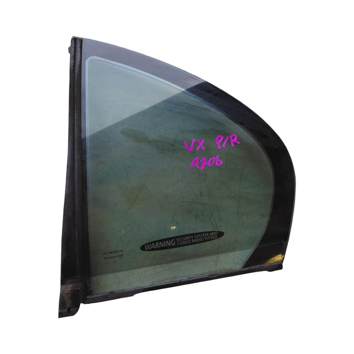 A206 - VX HOLDEN COMMODORE SEDAN - PASSENGER REAR QUATER WINDOW
