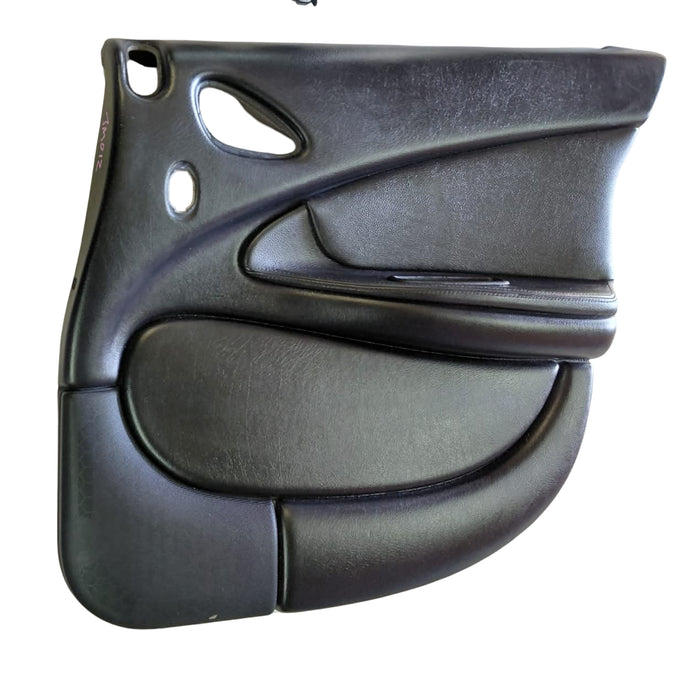 JM012 - VZ/VY Holden Crewman - Doorcard Driver's Rear w/ Speaker Cover - BLACK LEATHER