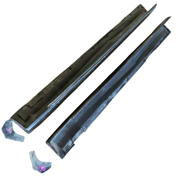 Ex012 - VZ Holden Commodore SV6 Sedan - Side Skirts with end caps (Pair) Phantom Black #690F