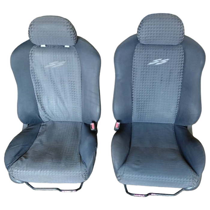 VXSS003 - VX SS Holden Commodore - Cloth SS Style Front Seats (PAIR) w/ Seatbelt Stalks & Seat Rails
