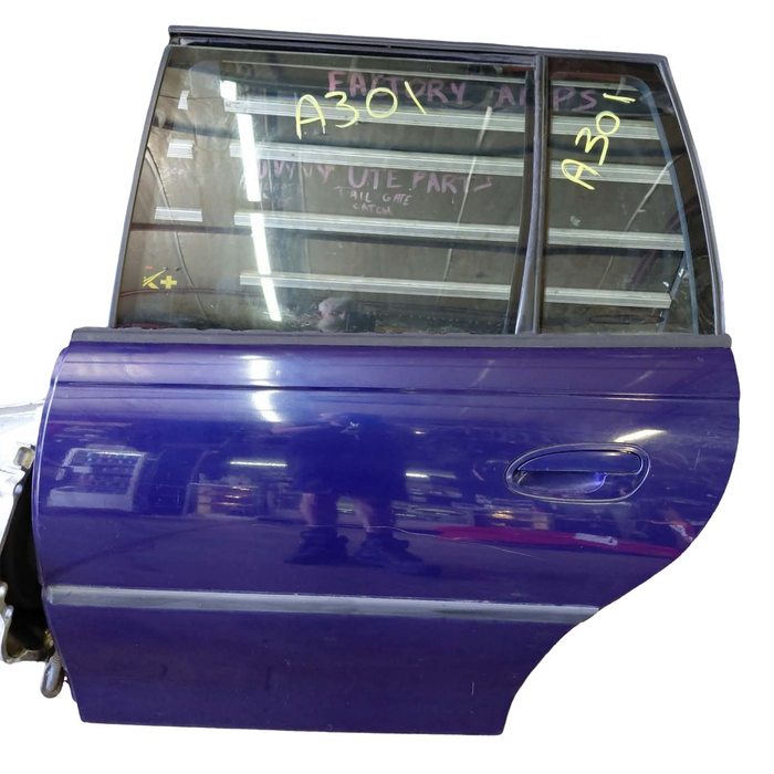 A301 - VT HOLDEN COMMODORE WAGON - Passenger Rear Door (MANUAL WINDOW) - BERMUDA BLUE #B168