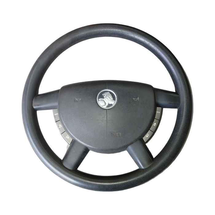 A225 - VZ Holden Commodore Utility - Steering Wheel w/ Horn Pad & Switches - TRIM #61i
