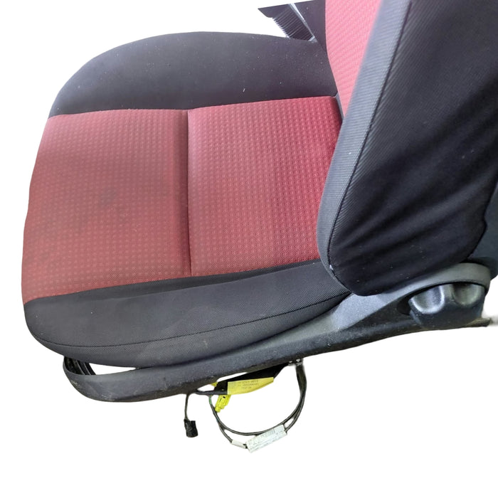 A349 - VE SV6 Holden Commodore Utility SERIES I -  Front Seats (PAIR) Cloth (RED/BLACK)