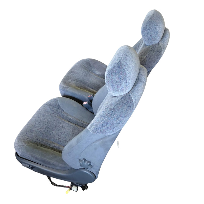 A343 - VT Holden Commodore Calais - Front Seat Set with Stalks - Light Grey / Cloth