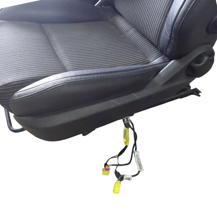 EX005 - VE SERIES II Holden Commodore SV6 Sedan - Front Seats w/ Seatbelt Stalks & Rails Assembly (PAIR) - LEATHER/CLOTH