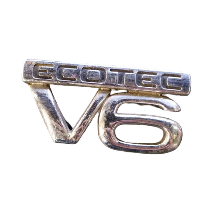 PIC002 - VS, VT, VX, VU Holden Commodore - "V6 ECOTEC" Front Guard Badge CHROME