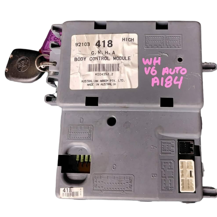 A184 - WH Holden Statesman/Caprice - Body Control Module (BCM) w/ Fob - V6 AUTO - 418 HIGH