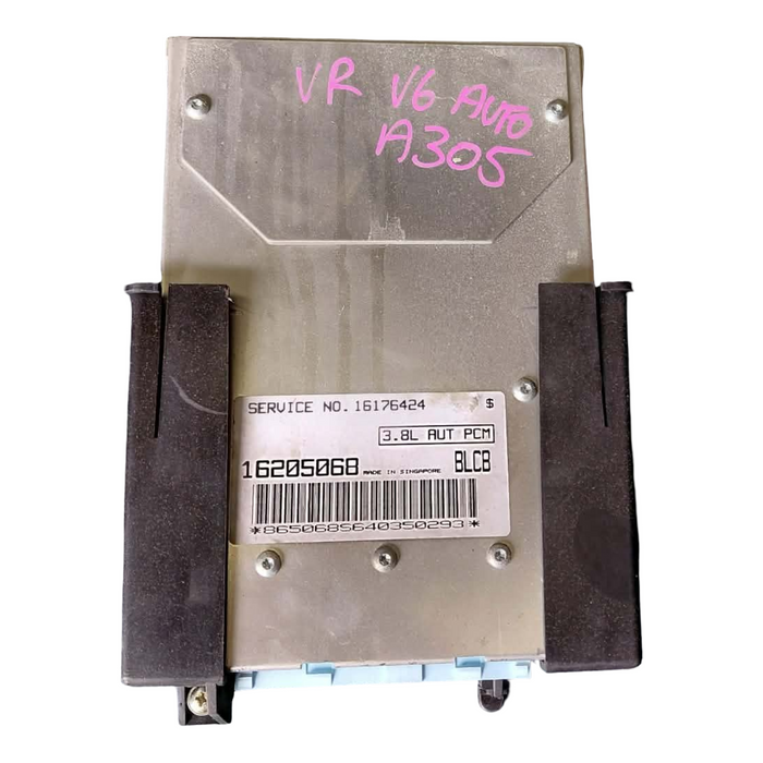 A305 - VR Holden Commodore - Engine Control Unit (ECU) w/ Bracket CODE: BLCB - V6 AUTO - S/N: 16176424 - PCM