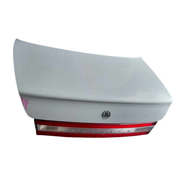 WH001 - WH Holden CAPRICE - Bootlid w/ Rear Garnish & Badge - HERON WHITE #J073