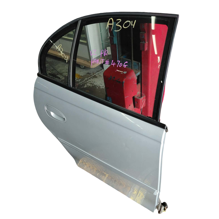A304 - VZ Holden Commodore SEDAN - Rear Door Driver's Rear (POWER WINDOWS) - QUICKSILVER #470G