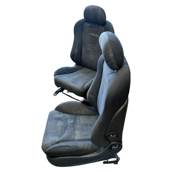 VUSS003 - VU SS HOLDEN COMMODORE UTILITY - SS Front Seat (PAIR) w/ Seat Rails & seatbelt Stalks - TRIM #81i