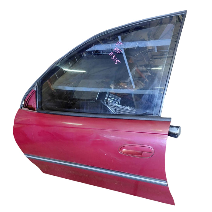 A315 - VT SERIES II Holden Commodore Sedan - Passenger's Front Door (POWER WINDOW) - GRANADA RED #F129