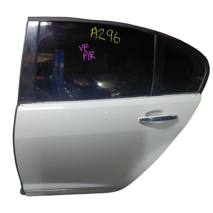A296 - VF Holden Calais Sedan - PASSENGER REAR Door Herron White Paint #697F