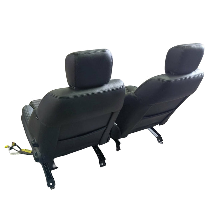 EX005 - VE SERIES II Holden Commodore SV6 Sedan - Front Seats w/ Seatbelt Stalks & Rails Assembly (PAIR) - LEATHER/CLOTH