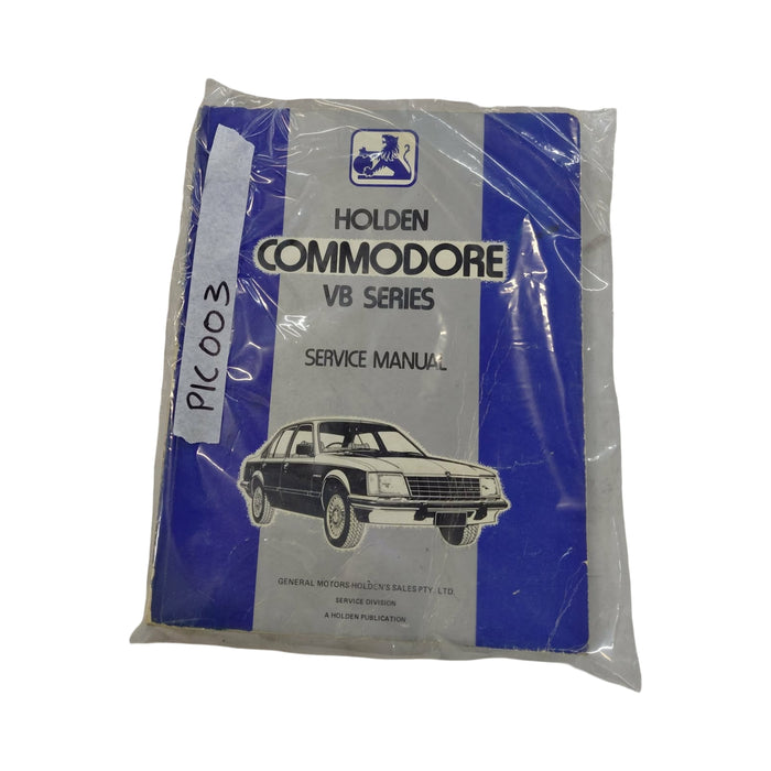 Pic003 - VB Series Holden Commodore Service Manual Book