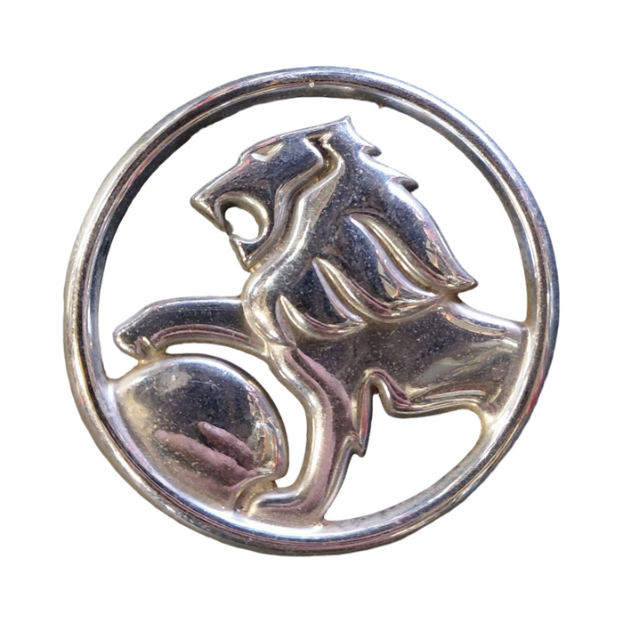 PIC002 - VR/VS Holden Commodore - "LION" Bonnet Badge Genuine - CHROME 65mm