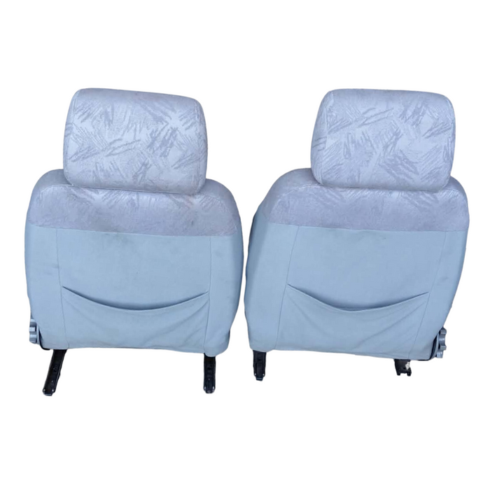 A257 - VS Holden Commodore SEDAN - Front Cloth Seat's (PAIR) w/ Seat Rails & Adjuster Knobs - TRIM #15i