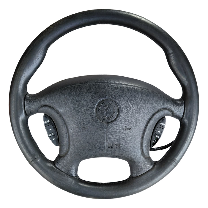 JMSS - VY SS Holden Commodore SEDAN - Steering Wheel w/ Horn Pad & Switches - BLACK