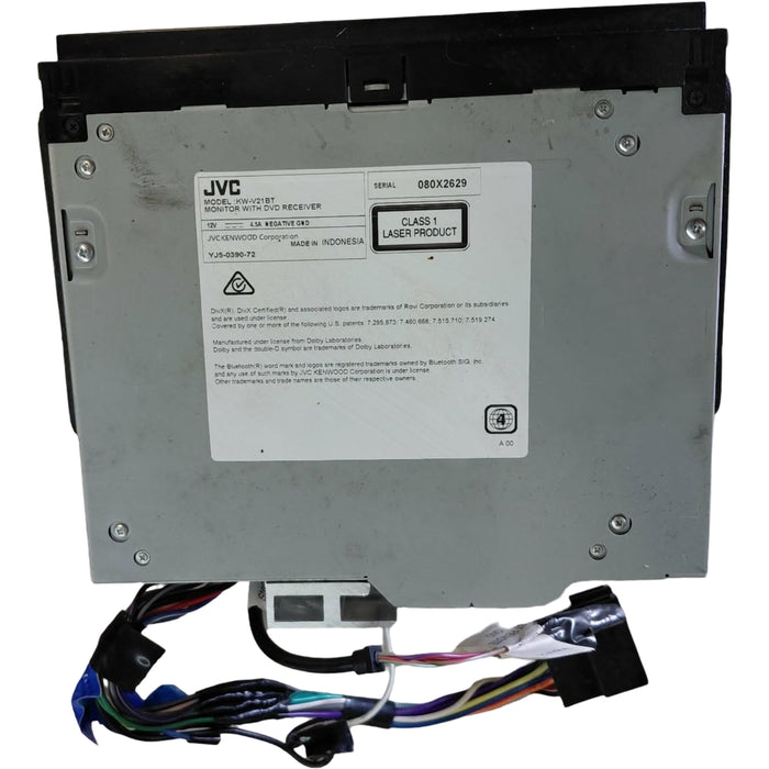 EX014 - JVC Digital Stereo 6.2" Monitor w/ DVD Receiver - MODEL: KW-V21BT SERIAL: 080X2629