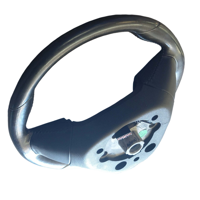 A296 - VF Holden Calais Sedan - Leather Flat Bottom Steering Wheel