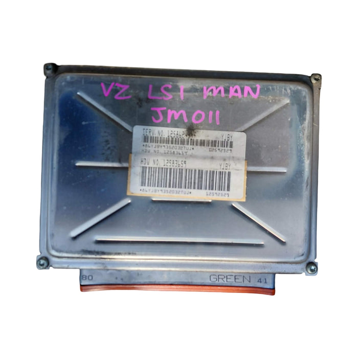 JM011 - VZ SS Holden Crewman - Engine Control Module (ECU) V8 LS1 MANUAL - S/N: 12586243 YJBY (GREEN/BLUE)