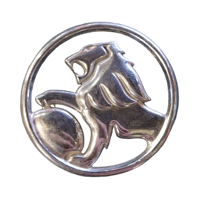 PIC002 - VT/VX Holden Commodore - "LION" Bootlid Badge Genuine - CHROME 70mm