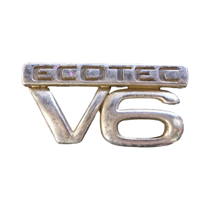 PIC002 - VS, VT, VX, VU Holden Commodore - "V6 ECOTEC" Front Guard Badge CHROME