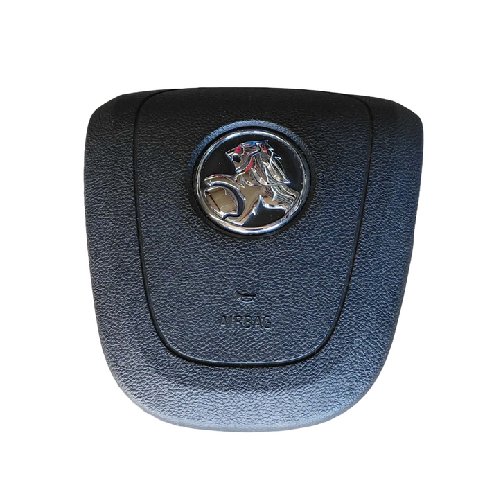 A296 - VF Holden Calais Sedan -Driver Side Hornpad / Front Airbag with Chrome Badge