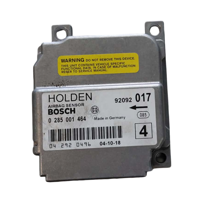 A304 - VZ Holden Commodore SEDAN (2005) - BOSCH Airbag Module S/N: 92092017