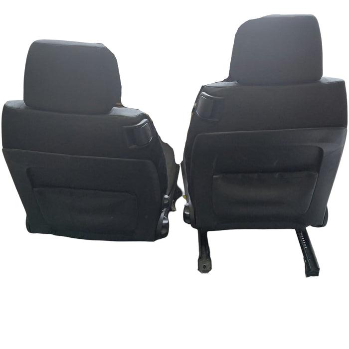 A349 - VE SV6 Holden Commodore Utility SERIES I -  Front Seats (PAIR) Cloth (RED/BLACK)