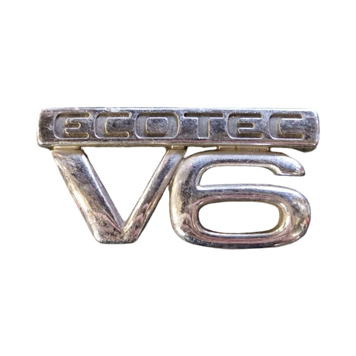 PIC002 - VS, VT, VX, VU Holden Commodore - "V6 ECOTEC" Front Guard Badge CHROME