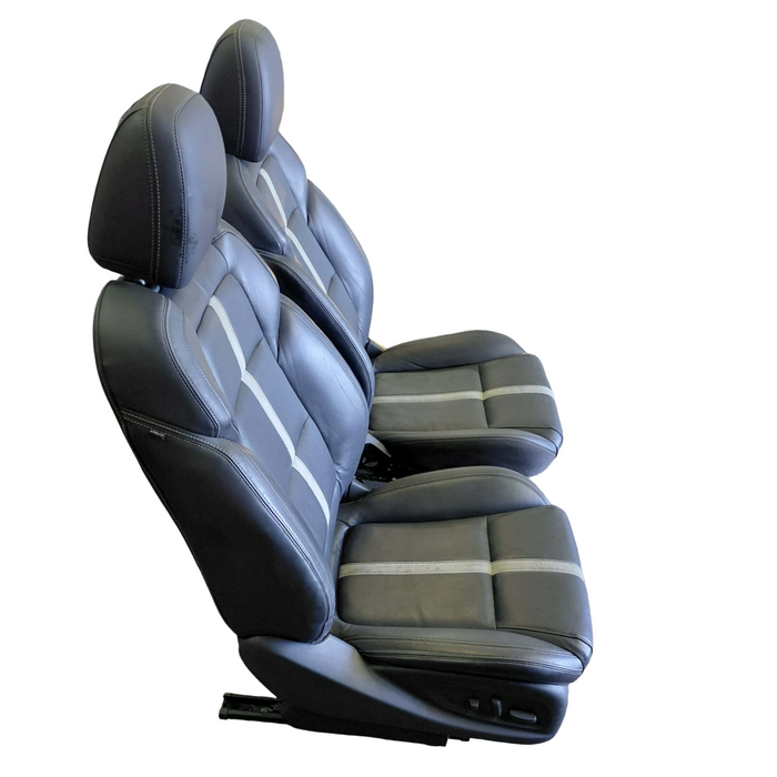 A296 - VF Holden Calais Sedan - Leather and Suede Front Seats with heated seat function
