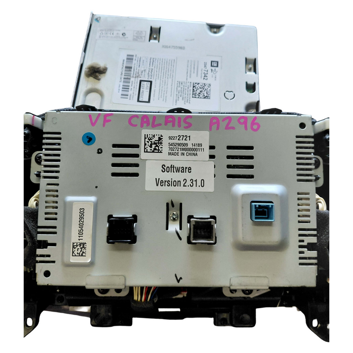 A296 - 2014 VF Holden Calais Sedan Series I - My Link Stereo Control Unit with Heated Seat Control Function