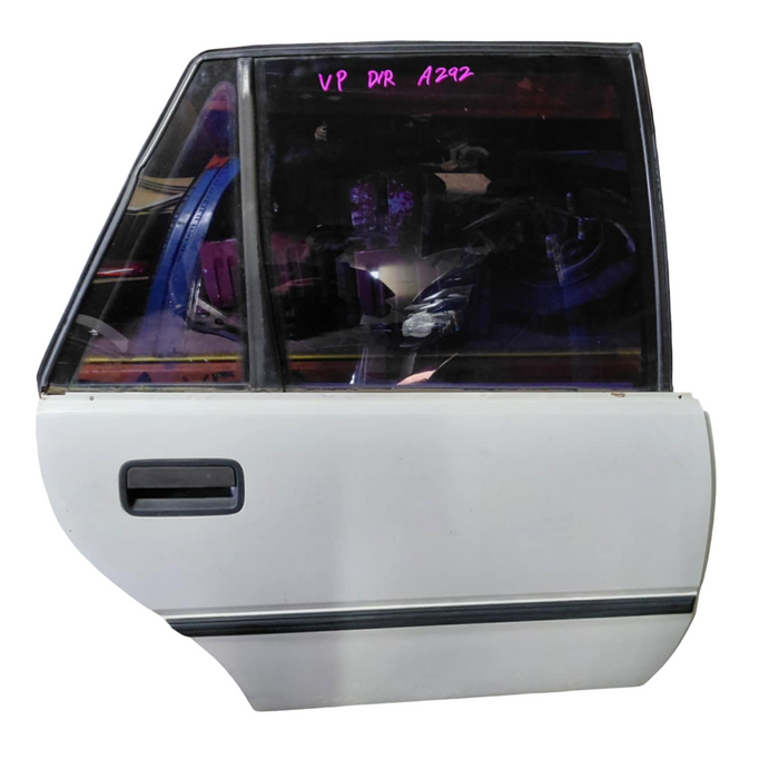 A292 - VP Holden Commodore SEDAN - Door Drivers Rear - ALASKIN WHITE #J064 MANUAL WINDOW REG