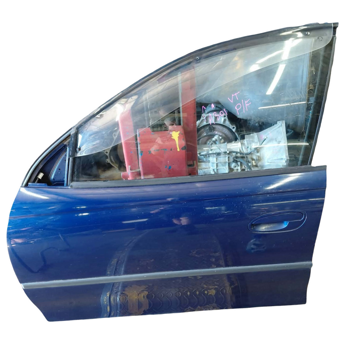A301 - VT HOLDEN COMMODORE - Front Door Passenger's Front (MANUAL WINDOW) - BERMUDA BLUE #B168