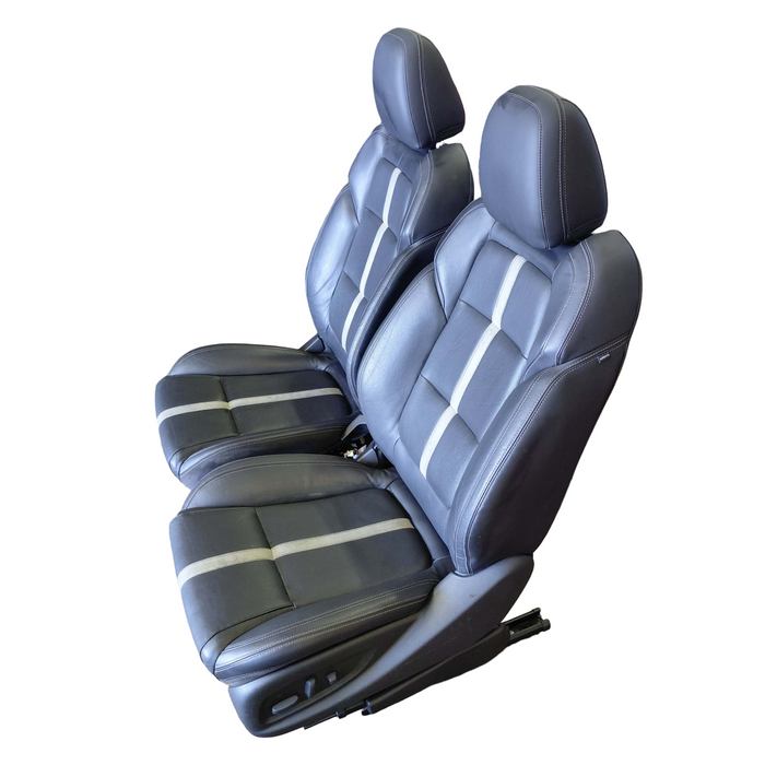A296 - VF Holden Calais Sedan - Leather and Suede Front Seats with heated seat function