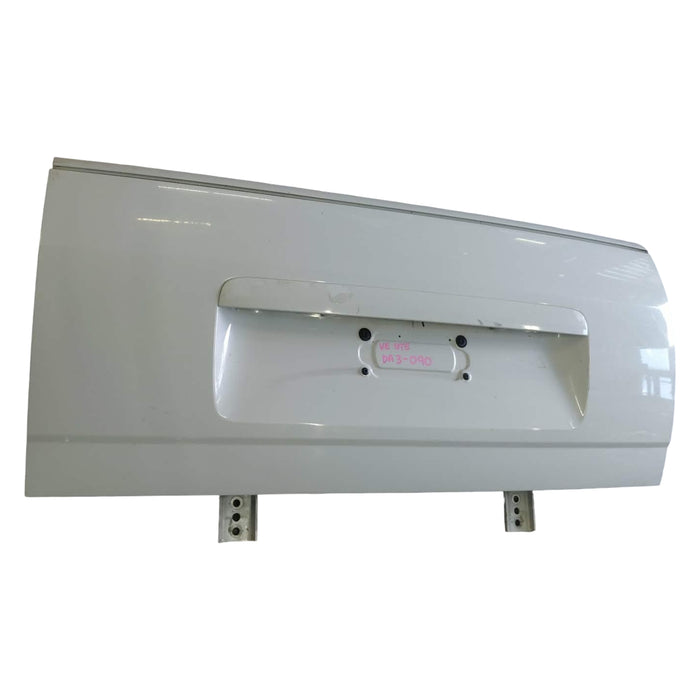 da3-090 VE Holden Commodore SS Utility Tailgate with Hinges and Numberplate Garnish Herron White #679F