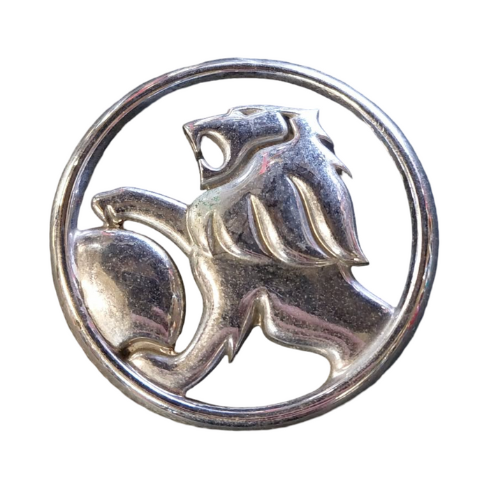 PIC002 - VR/VS Holden Commodore - "LION" Bootlid Badge Genuine - CHROME 65mm