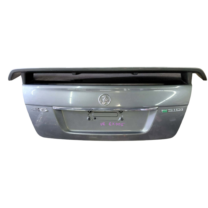 EX005 - VE SERIES II Holden Commodore SV6 Sedan - Bootlid with Chrome Garnish & Rear Spoiler - ALTO GREY #744S