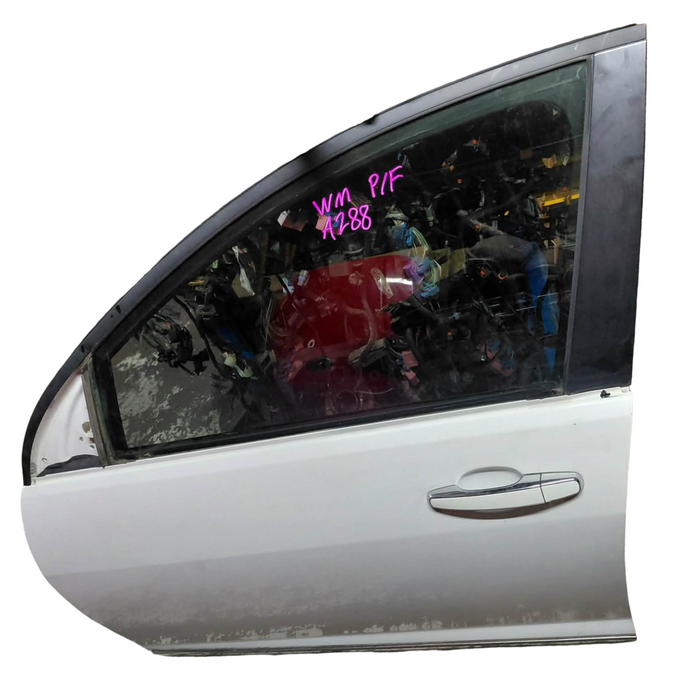 A288 - WM Holden Caprice V - PASSENGER Front Door Complete (POWER WINDOWS) - HERON WHITE #679F